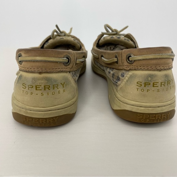 Sperry Angelfish Leopard Sequin Slip On Loafers Boat Shoes, 7M - Picture 6 of 9